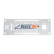 Kenworth Stainless A/C Control Plate With Opening - United Pacific 48202