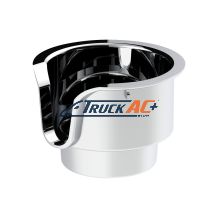 Chrome Cup Holder Insert For Kenworth W900/T800/T600 (2002-2008) & Peterbilt 379/378 (2001-2005) - United Pacific 40963