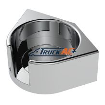 18-27525-000 Chrome Plastic Cup Holder For 1986 & Up Freightliner Classic & FLD - Driver - United Pacific 40990