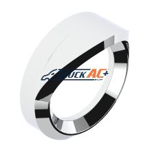 Chrome Plastic Small Gauge Bezel With Visor For 1996-2010 Freightliner Century - United Pacific 20529