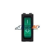 Green Illum Rocker 20 Amp 12V S.P.S.T. On/Off 1 Pc. - United Pacific 98295