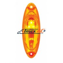 A66-08222-000, A06-51912-002, 3 Amber LED Reflector Cab Light For 2008-2017 Freightliner Cascadia - Amber Lens - United Pacific 36951