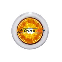 4 LED Dual Function 3/4" Mini Watermelon Light (Clearance/Marker) - Amber LED/Amber Lens - United Pacific 34847