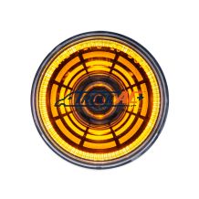 4 LED 2" Round Abyss Light (Clearance/Marker) - Amber LED/Clear Lens - United Pacific 36576