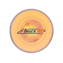 9 LED 2-1/2" Round GloLight (Clearance/Marker) - Amber LED/Clear Lens - United Pacific 37018