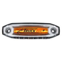 6 Amber LED Light (Clearance/Marker) With 6 White LED Side Ditch Light - United Pacific 39298
