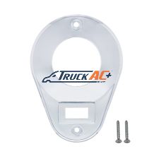 K256-601 Chrome Plastic Teardrop Style Dome Light Cover For Kenworth T600/T660/T800/W900 - United Pacific 40985