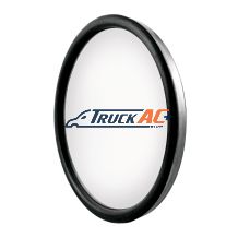 8-1/2" 430 Stainless Steel Heated 320R Convex Mirror - Offset Mounting Stud - United Pacific 60025