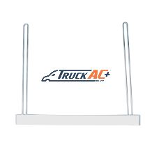 24" X 21" Chrome Anti-Sail Bracket - 2" Bottom - United Pacific 10447