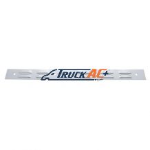 2" X 24" Chrome Louvered Top Mud Flap Plate - Bolt Thru - United Pacific 10400