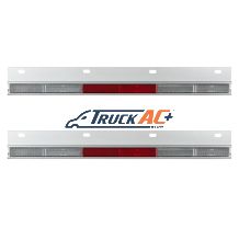 Straight Conspicuity Reflector Plate (Card of 2) - United Pacific 10601
