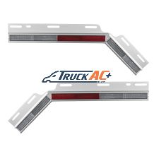 45 Degree Angled Conspicuity Reflector Plates (Pair) - United Pacific 10602