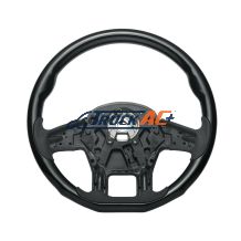 18" YourGrip Wood Candy Color Steering Wheel For 2012-2021 PB 579 & 2013-2021 KW T680-Glossy Black - United Pacific 88336