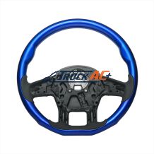 18" YourGrip Wood Candy Color Steering Wheel For 2012-2021 PB 579 & 2013-2021 KW T680-Indigo Blue - United Pacific 88337