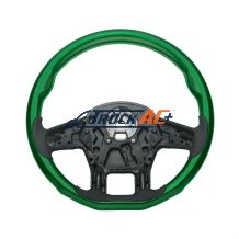 18" YourGrip Wood Candy Color Steering Wheel For 2012-2021 PB 579 & 2013-2021 KW T680-Emerald Green - United Pacific 88338