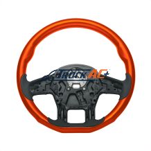 18" YourGrip Wood Candy Color Steering Wheel For 2012-2021 PB 579 & 2013-2021 KW T680-Cadmium Orange - United Pacific 88339