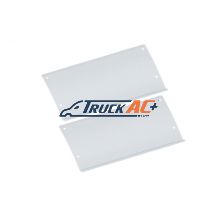 Polished Stainless Steel Lower Rear Step Kick Plates For 2003-05 Volvo VN Series - United Pacific 29063