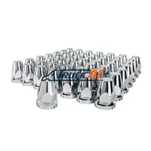 33mm X 2-3/4" Chrome Plastic Original Nut Covers - Push-On (60-Pack) - United Pacific 10265CB