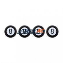 "8" Ball Tire Valve Caps (4-Pack) - United Pacific 70022