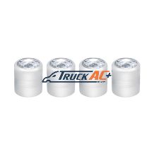 Chrome Round Valve Caps With Clear Crystal (4-Pack) - United Pacific 70058