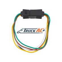 6-Way Squared Moisture Proof M/FM Trailer Connectors w/ Polarized Plugs, 1 Pc. - United Pacific 98404