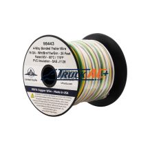 Trailer Wire Bonded - Rated 80°C 16 AWG 4-Way, Wht/Brn/Ylw/Grn 25 Ft. - United Pacific 98443