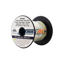 Trailer Wire Bonded - Rated 80°C 16 AWG 3-Way, Brn/Ylw/Grn 25 Ft. - United Pacific 98445