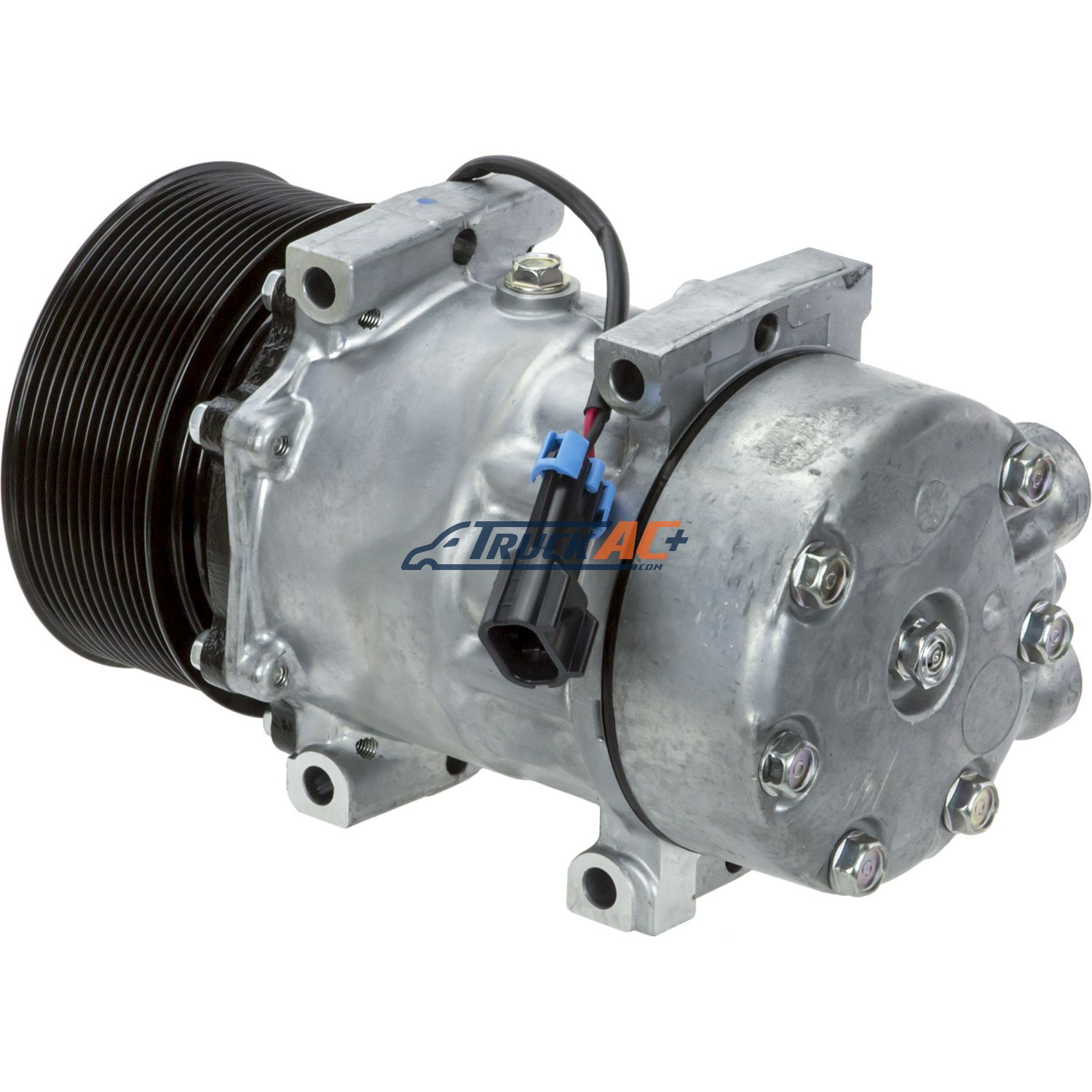 1027-09 saさん OEM Sanden A/C Compressor - Sanden 4078, 4370, Kenworth, Peterbilt