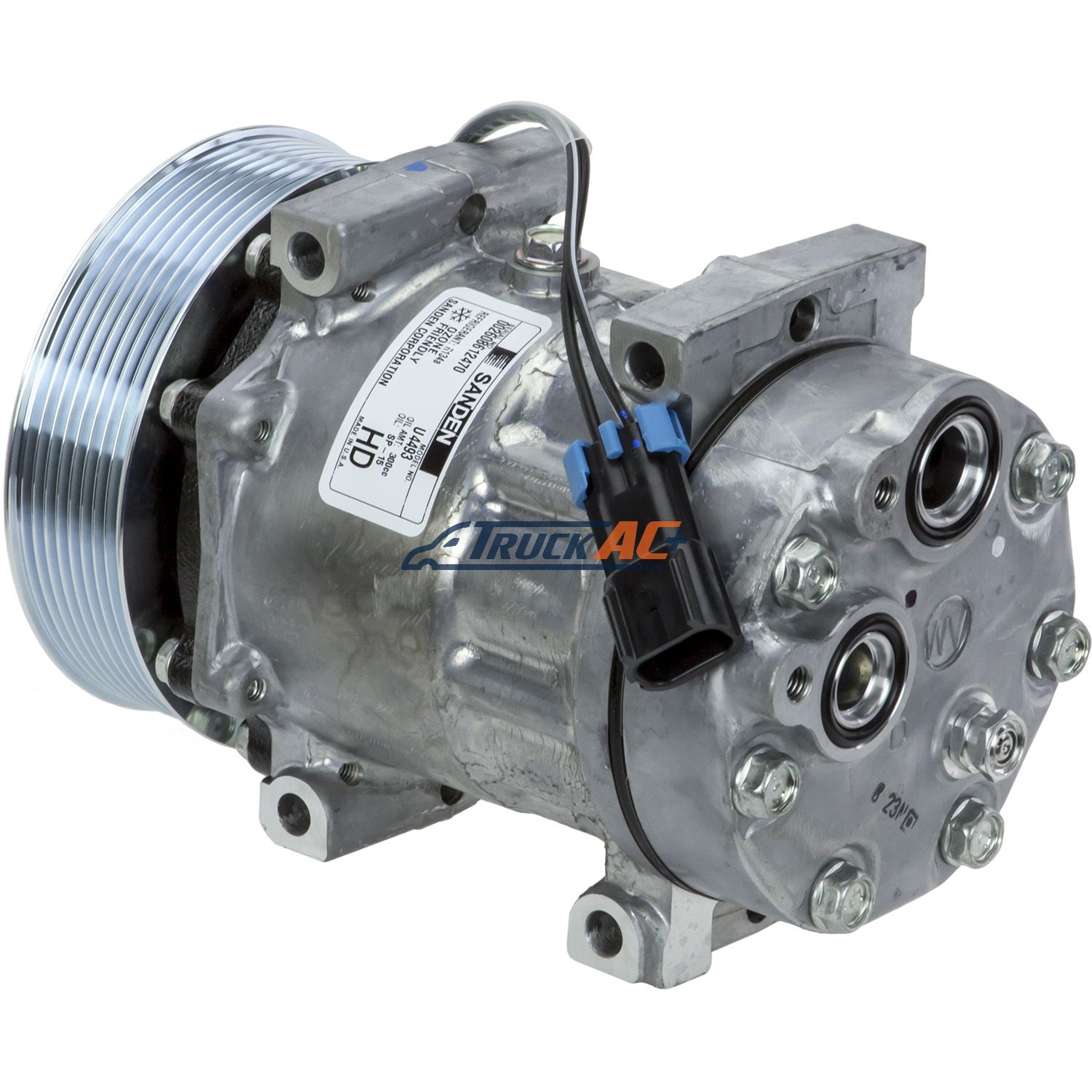 ニコニン OEM Sanden A/C Compressor - Sanden 4493, 4733, 4892, Truck Air 03