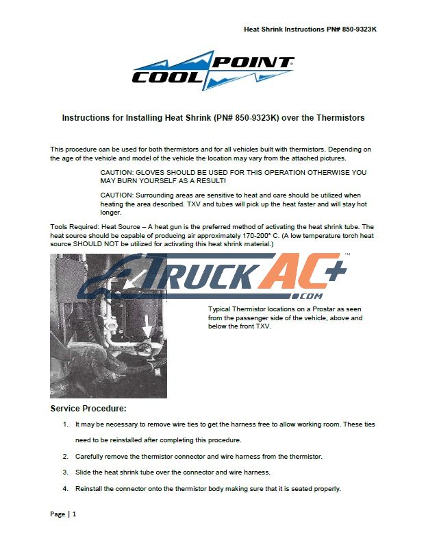 Navistar Refrigerant Thermistor Kit - Navistar 2606229C92, Truck
