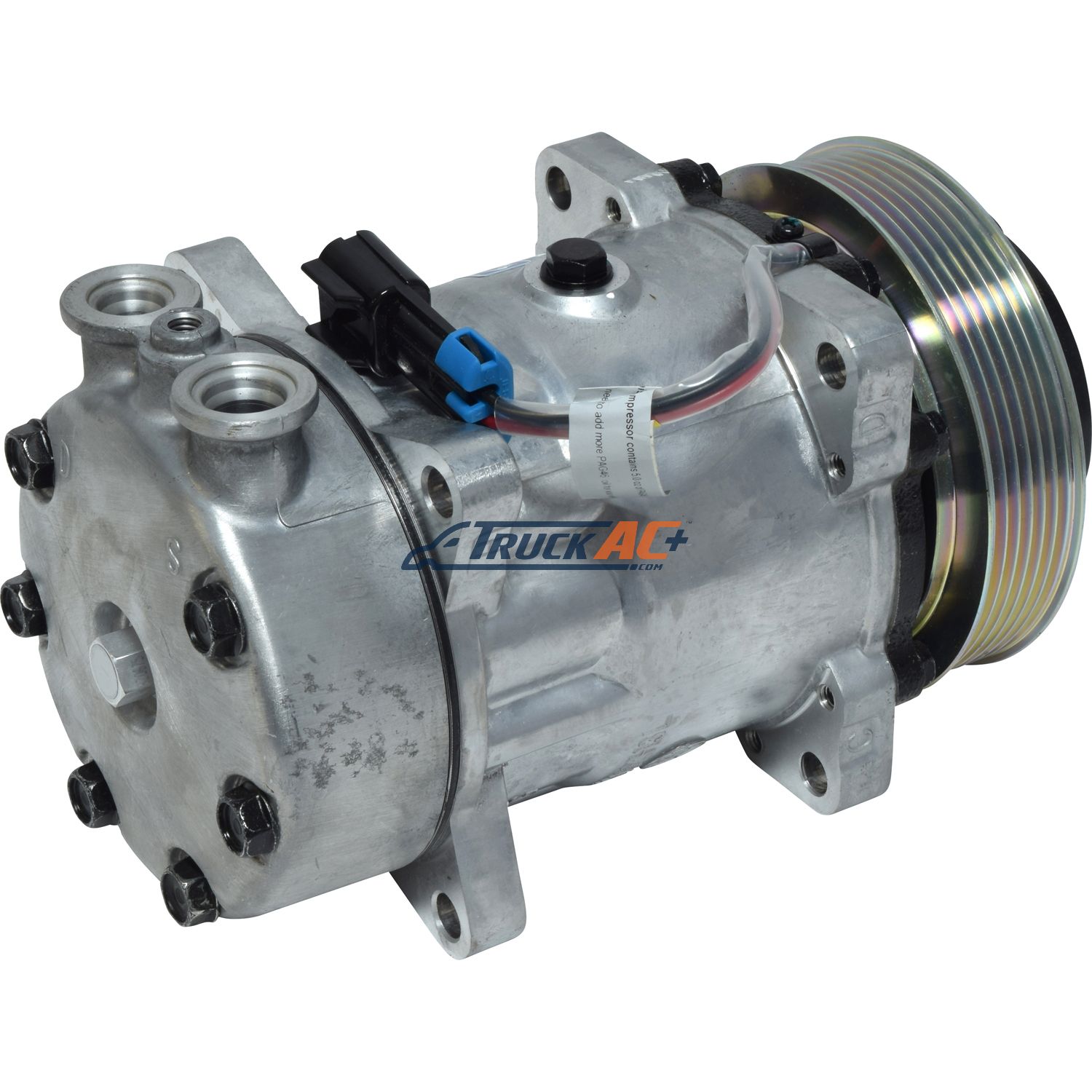 Sanden Style A/C Compressor - Sanden 4091, 4408, Truck Air 03-1410, MEI ...