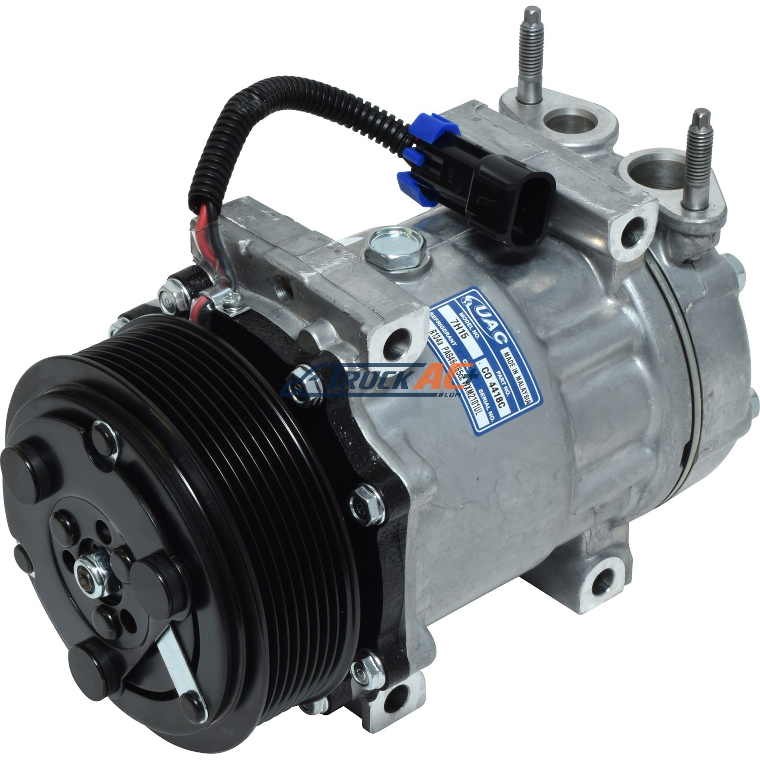 サンコン Sanden Style A/C Compressor - Sanden 4418, Truck Air 03-0804, MEI 5393