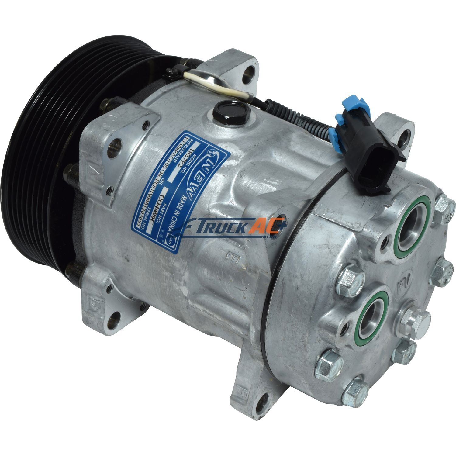 Sanden Style A/C Compressor - Sanden 4490, 4716, Truck Air 03-1600