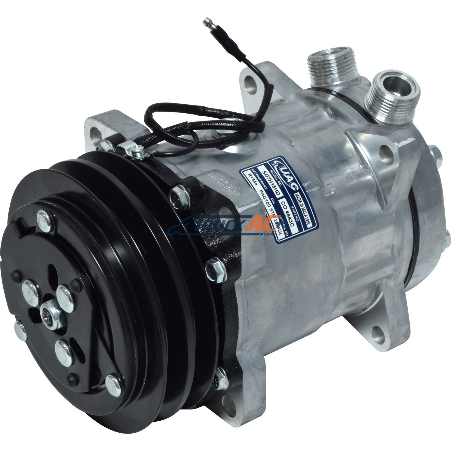Sanden Style A/C Compressor - Sanden 4643, 4706, Truck Air 03-3419