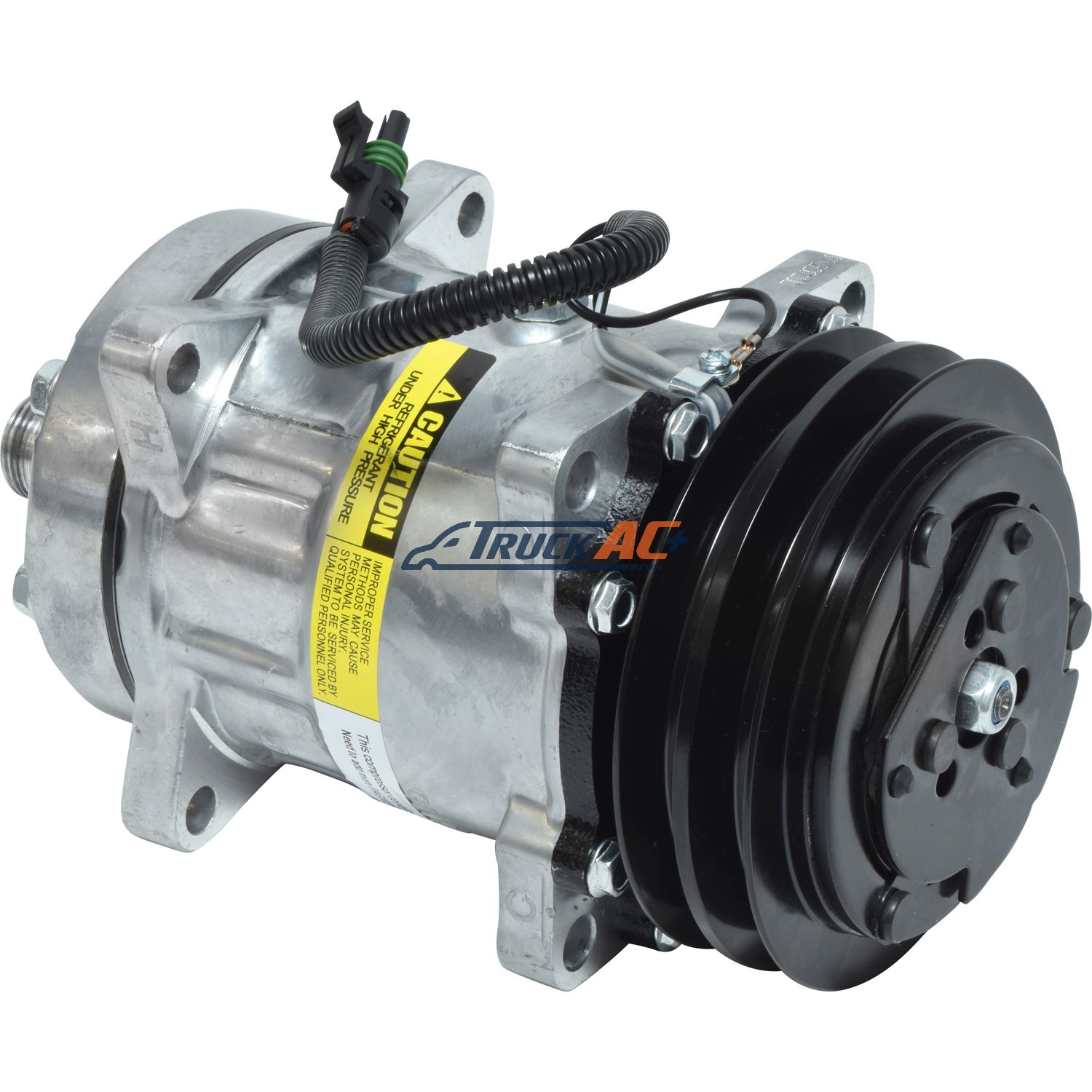 Sanden Style A/C Compressor - Sanden 4646, Truck Air 03-3422, MEI 5746
