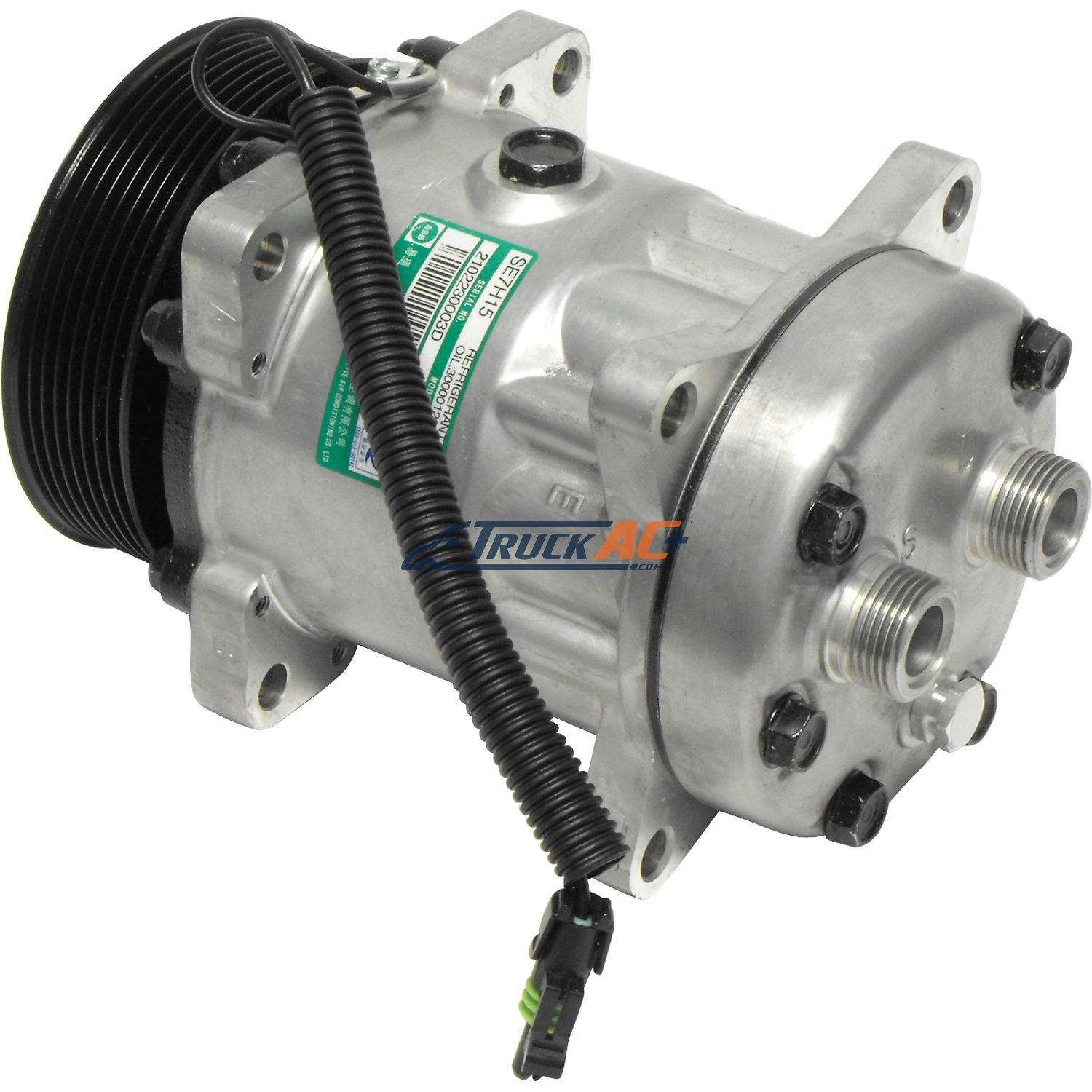 Sanden Style A/C Compressor - Sanden 4672, 7822, Truck Air 03-3468
