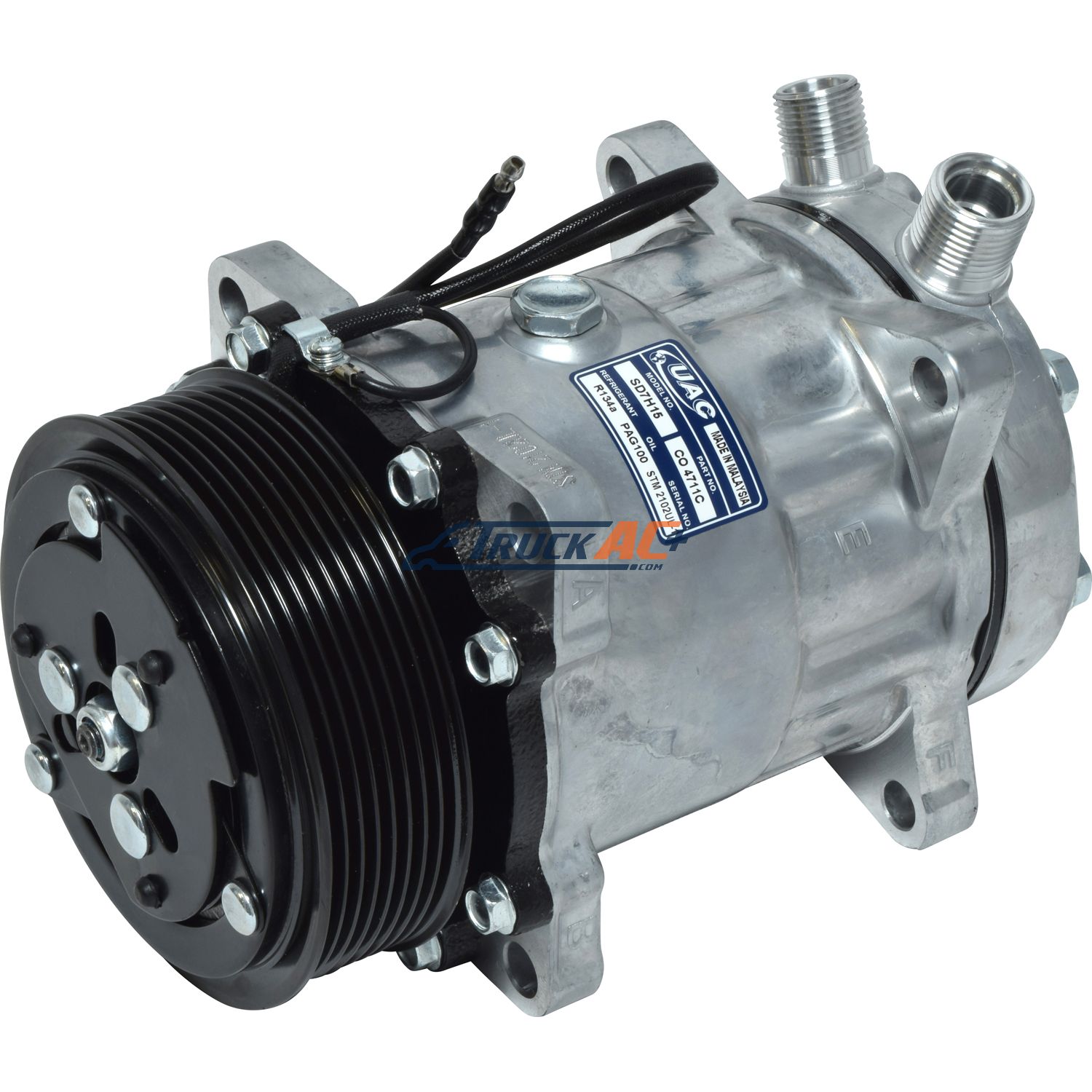 Sanden Style A/C Compressor - Sanden 4711, 8103, Truck Air 03-3784