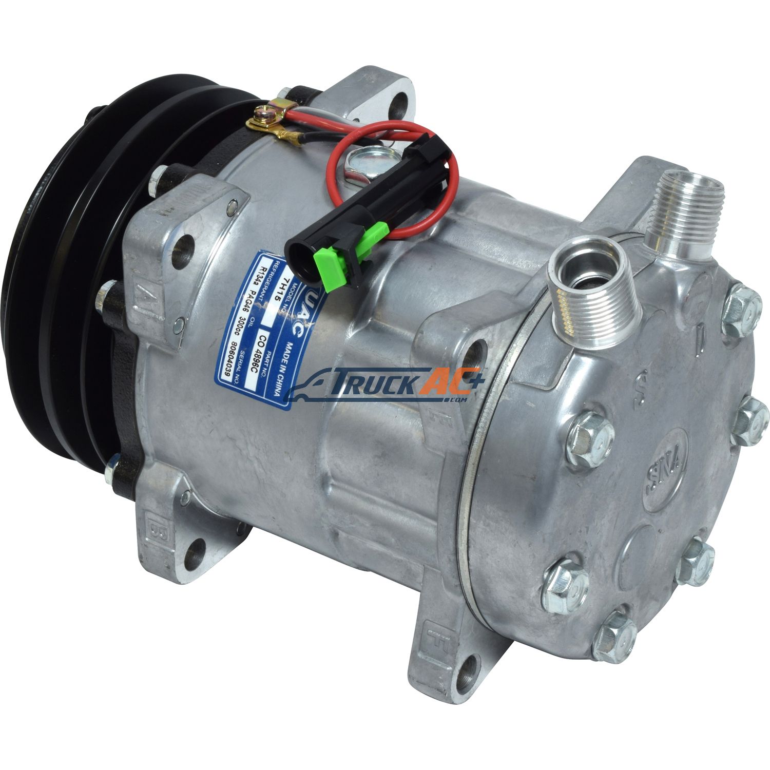 Sanden Style A/C Compressor - Sanden 4627, 4663, 9515, Truck Air