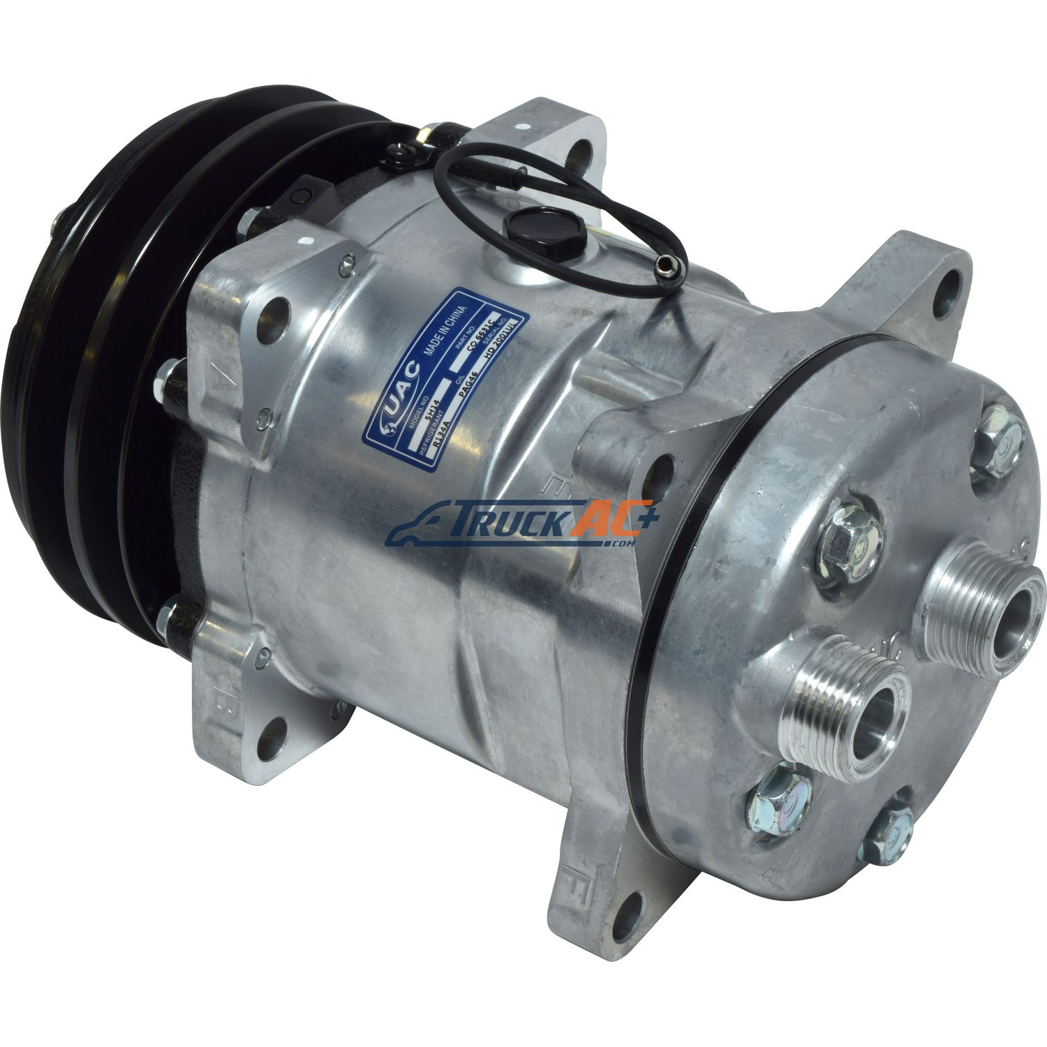 Sanden Style A/C Compressor - Sanden 4513, 6631, Truck Air 03-3415