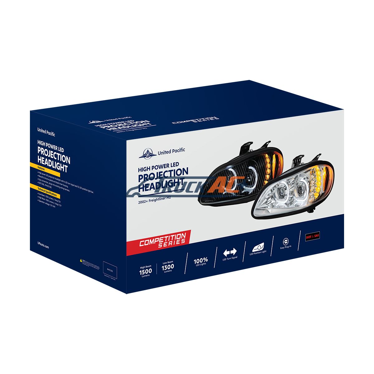 Chrome LED Projection Headlight Assembly For 2003-2024