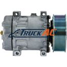 OEM Sanden A/C Compressor - Sanden 4018, Truck Air 03-0807, MEI 54018