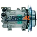 OEM Sanden A/C Compressor - Sanden 4602, 4602-AFT, Truck Air 03-0420, MEI 5772