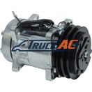 Sanden Style A/C Compressor - Sanden 4434, Truck Air 03-3709, MEI 5190