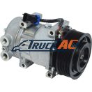 Sanden Style A/C Compressor - Sanden 4384, Truck Air 03-1406, MEI 54384