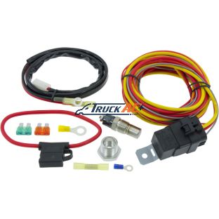OEM Spal Electric Fan Thermo Control Kit- Spal 195FH, Truck Air 06-3171, MEI 3575