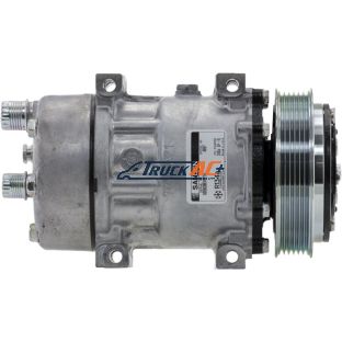 OEM Sanden A/C Compressor - Sanden 4897, Truck Air 03-3512, MEI 54897, RigMaster RP9-132