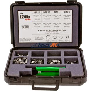 OEM Aeroquip EZ Clip and Cage Assortment w/Tools - Eaton Aeroquip FF12139, Truck Air 15-3013, MEI 8420EZ