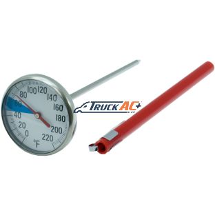 Dial Thermometer 1 5/8" Face 0Â° to 220F - Truck Air 16-3056, MEI 8724