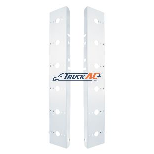 Peterbilt Stainless Front Air Cleaner Bracket Only - 12 Light Cutouts - United Pacific 30988-1