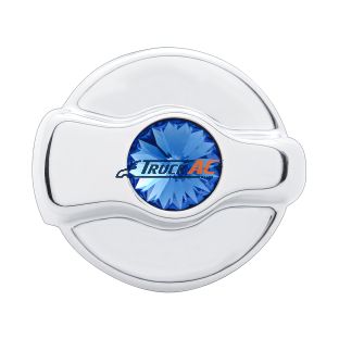 Chrome Plastic A/C Control Knob For 2005 & Older Peterbilt- Blue Crystal - United Pacific 41323